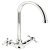 Mixer Tap Dual Lever C-Spout Abode Burford Polished chrome - AT2170
