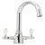 Mixer Tap Dual Lever C-Spout Abode Ludlow Polished chrome - AT1026