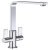 Mixer Tap Dual Lever L-Spout Abode Quantic Polished chrome - AT2070