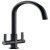 Mixer Tap Dual Lever C-Spout Abode Pico Matt black - AT2095
