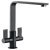 Mixer Tap Dual Lever L-Spout Abode Quantic Matt black - AT2105