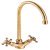 Mixer Tap Dual Lever C-Spout Abode Burford Antique brass - AT2172