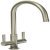 Mixer Tap Dual Lever C-Spout Abode Pico Brushed nickel - AT1227