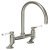 Tap Traditional Bridge C-Spout Abode Ludlow Brushed nickel - AT1217