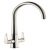 Mixer Tap Dual Lever C-Spout Abode Coniq R Brushed nickel - AT2124