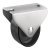 D15mm Castor Fixed without Brake Plastic Galvanised