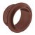 Push-Lock Rosette 16mm Plastic Brown