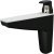 Moon Shelf Support 15-50mm Zinc Alloy/Plastic Mt.Black