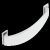 Augusta Bow Handle+BP Zinc Alloy Polished Chrome 128mm Fixing Centres