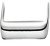 D Pull Handle Steel Polished Chrome D8x30mm 96mm Fixing Centres