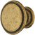 Angus Knob Zinc Alloy Antique Brass D30x23mm