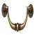Risle Drop Handle Zinc Alloy Antique Brass 96mm Fixing Centres