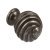 Twister Knob Zinc Alloy Antique Pew D30x42mm