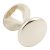 Chloeu Knob Brass Polished Nickel D32/30x34mm
