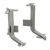 Gola System B+ Profile Conn.Int/Ext Crn Plastic Silver
