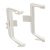 Gola System C+ Profile Conn.Int/Ext Crn Plastic Wht
