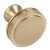 Oberon Knob Zinc Alloy Gold Champ D35x30mm