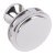 Oberon Knob Zinc Alloy Polished Nickel D35x30mm