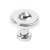Ariel Knob Zinc Alloy Polished Chrome D33x29mm