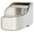 Glass Door Pull 4-5mm Push Fit Zinc Alloy/Plastic NP