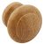 Turned EndGrain Knob Lacq Oak D34x29mm