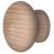 Turned EndGrain Knob Unfin Bch D34x28mm