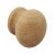 Turned EndGrain Knob Unfin Bch D39x35mm