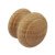 Turned EndGrain Knob Unfin Oak D44x39mm