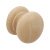 Turned EndGrain Knob Unfin Bch D34x31mm