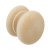 Turned EndGrain Knob Unfin Oak D44x39mm