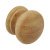 Turned EndGrain Knob Unfin Oak D49x40mm