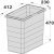 One2Five+Seven Bin 230x412x560mm Lt Grey