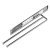 Towel Rail 2-Arm 480mm Steel Polished Chrome