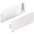 MX Std Sgl Drawer Sides 120/450mm Steel Wht