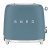 Smeg FAB TSF01SBMUK Toaster 2 Slc Steel.Blu
