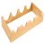 Wine Rack 4 Btl 75x460x218mm Oak/Clr