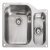 Rectangle Atl.Classic UB3515 1.5B Sink RHHB Stainless Steel