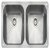 Rectangle Atl.Classic UB4040 2.0B Sink UH Stainless Steel