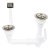 Rectangle WKIT22/ Waste Kit Dbl Polished Chrome