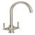 Rectangle TCF2BF Cruciform D.Lvr Tap Brushed Stainless Steel