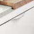 Noma Profile Handle Aluminium Stainless Steel Effect 128mm Fixing Centres - view 2