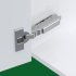 Concealed Cup Hinge 120° Standard Inset Mounting Click On Arm Tiomos Screw fixing 45/9.5 with soft close 348.36.803