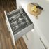 Plastic Cutlery Insert Depths 423/473 mm for Cabinet Widths 400-1000 mm Anthracite For cabinets with 18/19 mm board thickness 423 mm depth for cabinet width 500 mm - view 2