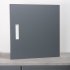 Cubic Inset Handle Zinc Alloy Matte White 160mm - view 2