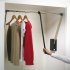 Pull Down Wardrobe Rail for Installed Height 850 mm 2004 Steel wardrobe rail plastic pull rod housing and connecting parts For internal cabinet width 600-1000 mm white steel rail white plastic housing and connecting parts white pull rod - view 2