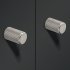 Graf Knob Aluminium Stainless Steel Effect D17x28mm - view 2