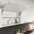 Single Door Flap Fitting Complete Set Free Space 1.11 90° or 107° opening angle Model C light grey - view 2