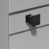 Knob with Backplate Zinc Alloy 30 x 30 mm Augusta Polished chrome - view 2
