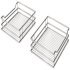 Pull Out Corner Unit Complete Set Classic Chrome Linear Baskets Vauth-Sagel VS COR Flex For cabinet width: 1000 mm For door width: 500 mm 548.29.754