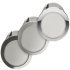 LED Downlight 12 V Ø 65 mm Rated IP20 Packed Set Loox LED 2047 Stainless steel coloured cool white 4000 K 833.88.761
